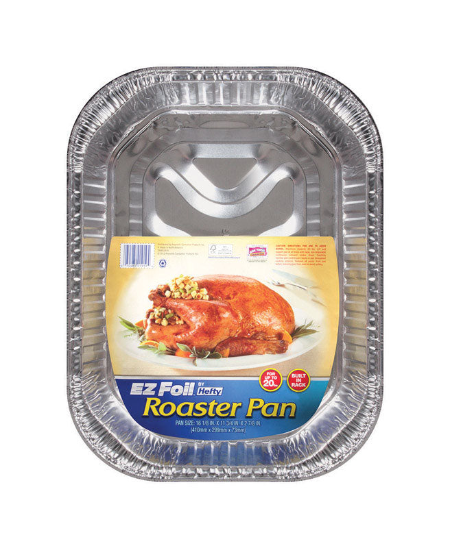 HEFTY - Hefty EZ Foil 11-3/4 in. W X 16-1/8 in. L Roaster Pan Silver - Case of 12