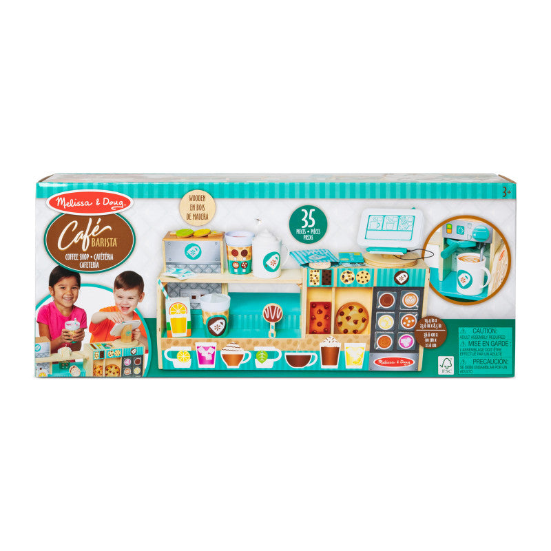 MELISSA & DOUG - Wooden Cafe Barista Coffee Shop