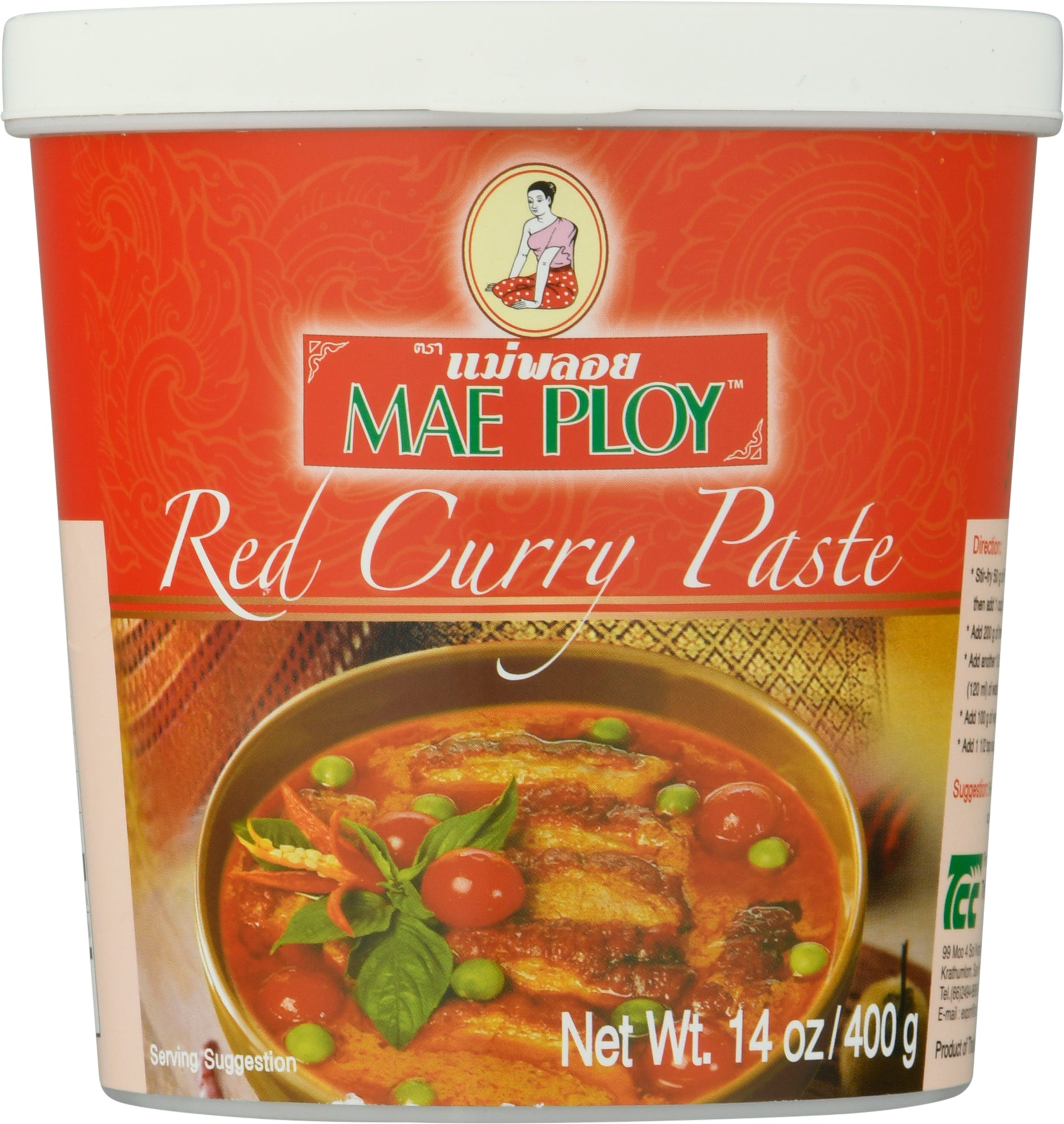 Mae Ploy Red Curry Paste 14 oz - Case of 8