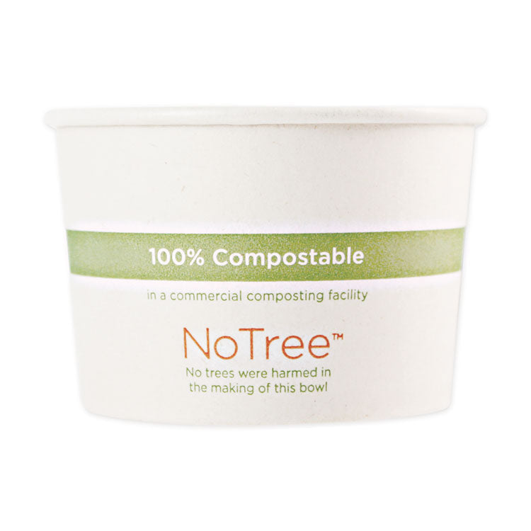 World Centric - No Tree Paper Bowls, 8 oz, 3.4" Diameter x 2.3"h, Natural, Sugarcane, 1,000/Carton