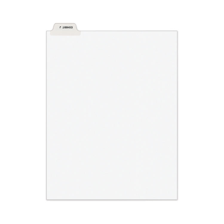 Avery - Avery-Style Preprinted Legal Bottom Tab Divider, Exhibit J, Letter, White, 25/PK