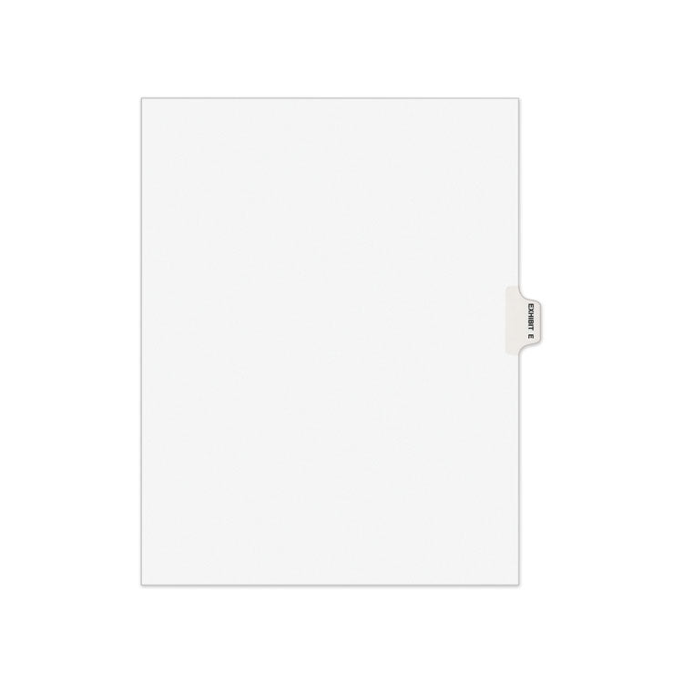 Avery - Avery-Style Preprinted Legal Side Tab Divider, Exhibit E, Letter, White, 25/Pack, (1375)