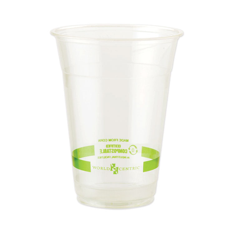 World Centric - PLA Clear Cold Cups, 20 oz, Clear, 1,000/Carton