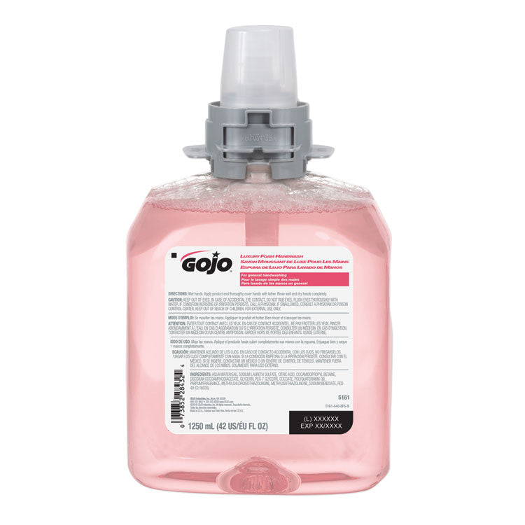 GOJO - Luxury Foam Hand Wash Refill for FMX-12 Dispenser, Refreshing Cranberry, 1,250 mL, 4/Carton