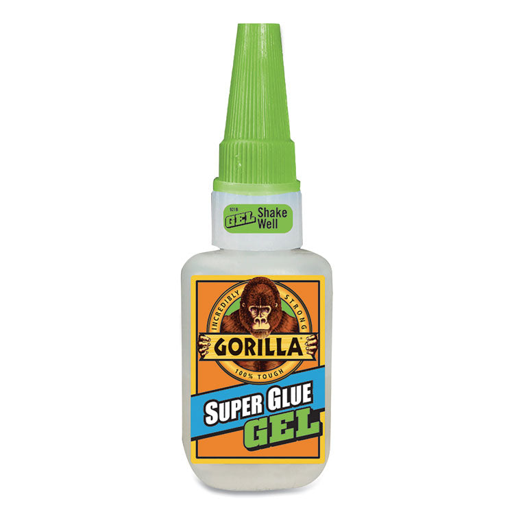 Gorilla - Super Glue Gel, 0.53 oz, Dries Clear, 4/Carton