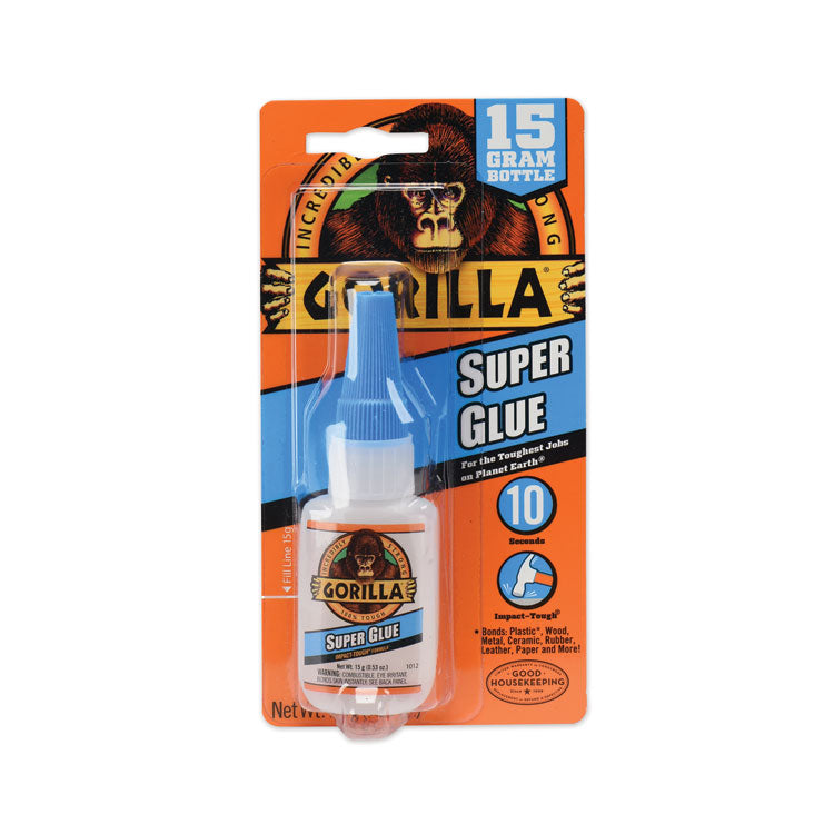 Gorilla - Super Glue, 0.53 oz, Dries Clear