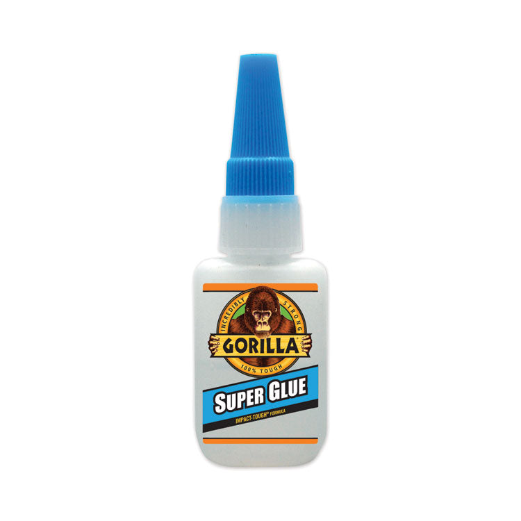 Gorilla - Super Glue, 0.53 oz, Dries Clear, 4/Carton