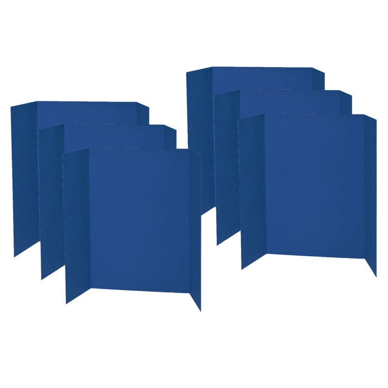 PACON - Presentation Board, Blue, Single Wall, 48" x 36", Pack of 6