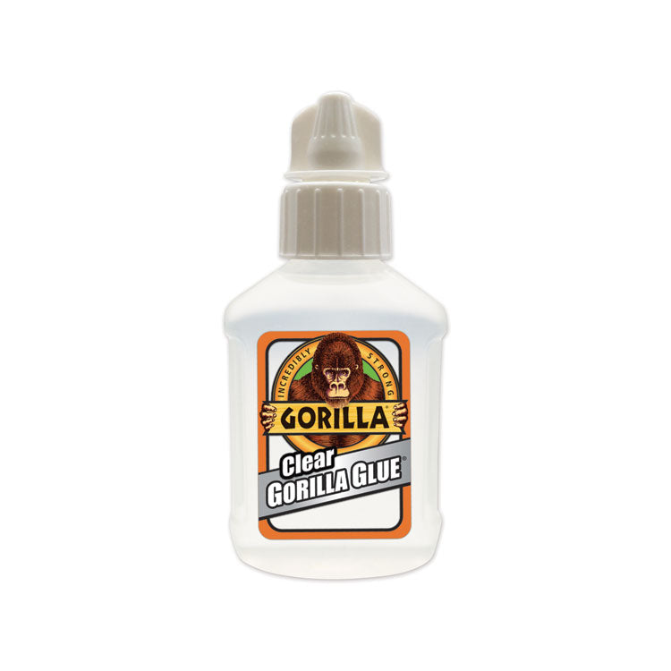 Gorilla - Clear Gorilla Glue, 1.75 oz, Dries Clear, 4/Carton