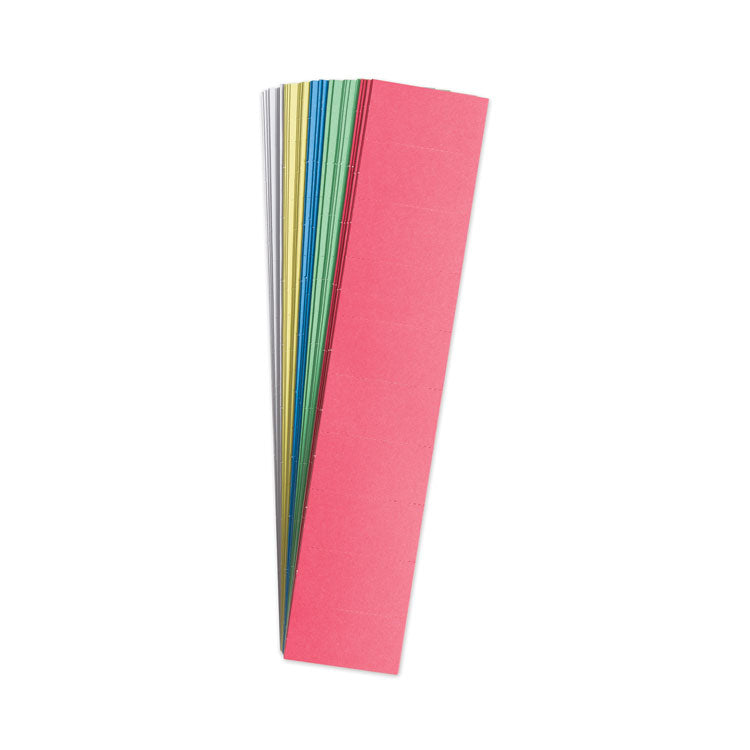 U Brands - Data Card Replacement, 2 x 1, Assorted Colors, 1,000/Pack