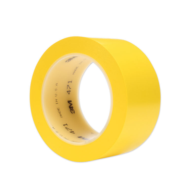 3M - Vinyl Floor Marking Tape 471, 2" x 36 yds, Yellow