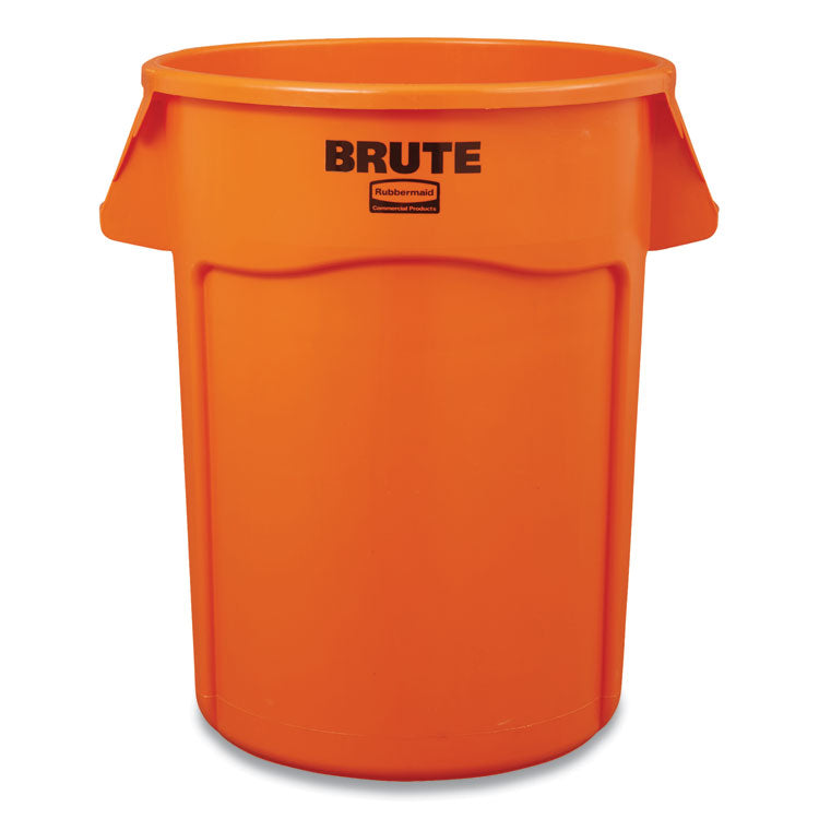Rubbermaid Commercial - Brute Round Container, 32 gal, Resin, Orange