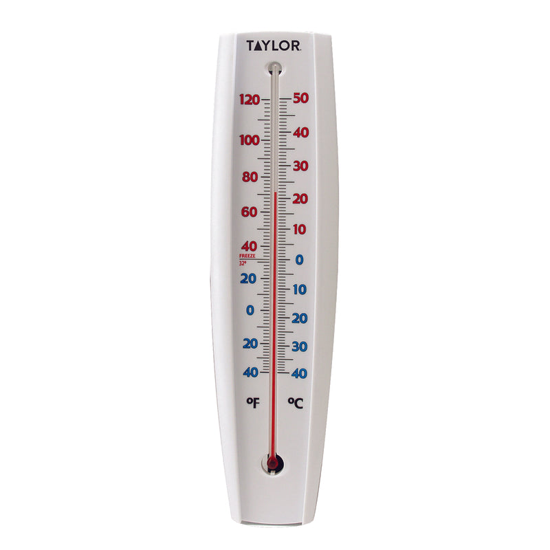 TAYLOR - Taylor Jumbo Size Tube Thermometer Plastic White 14.75 in.