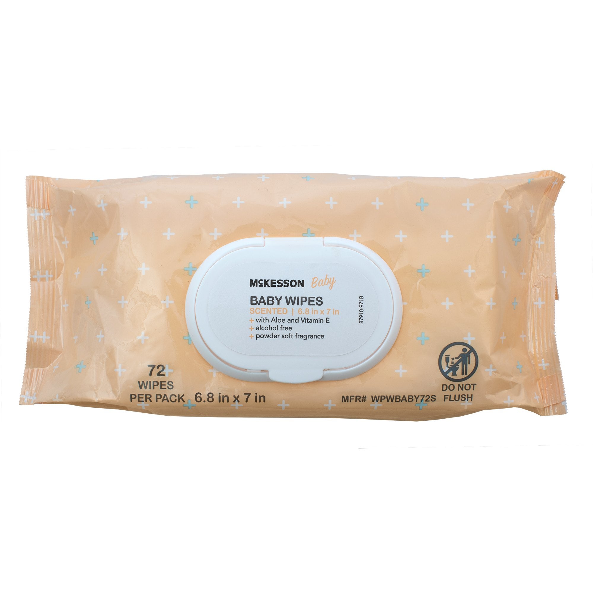 McKesson Brand - Baby Wipe McKesson Soft Pack Scented 72 Count [72/PK]