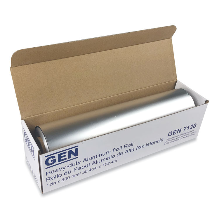 GEN - Heavy-Duty Aluminum Foil Roll, 12" x 500 ft, 6/Carton