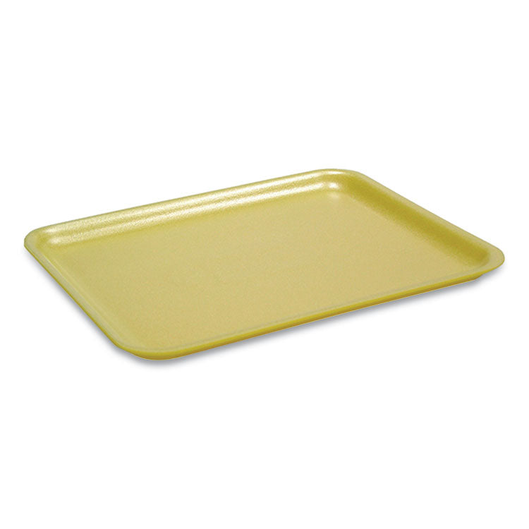 Pactiv Evergreen - Supermarket Tray, #2, 8.38 x 5.88 x 1.21, Yellow, Foam, 500/Carton