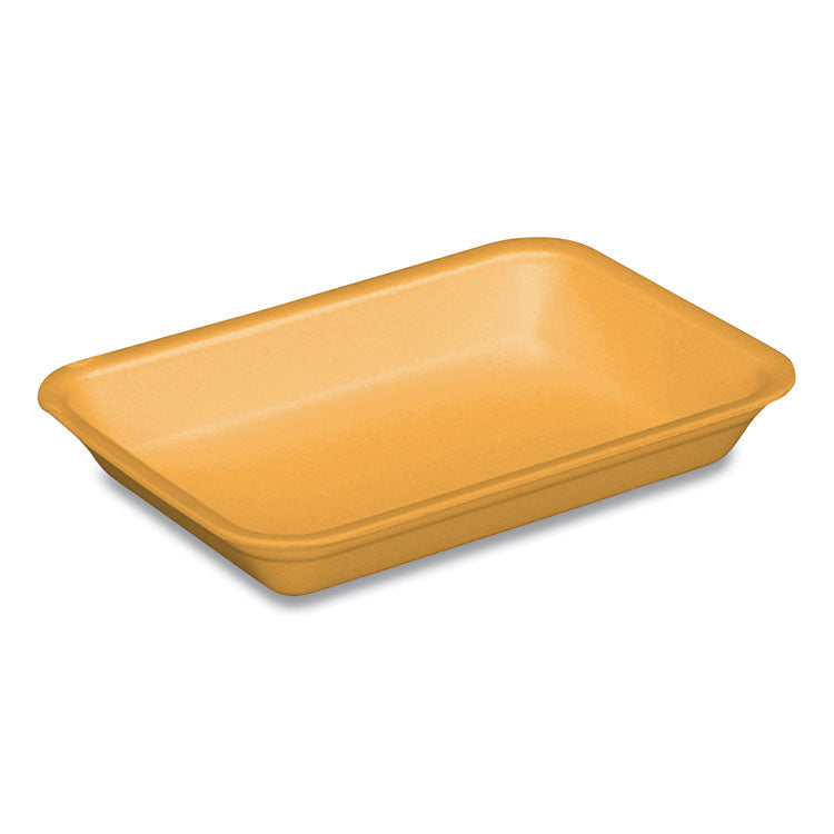 Pactiv Evergreen - Supermarket Tray, #4D, 8.63 x 6.56 x 1.27, Yellow, Foam, 400/Carton