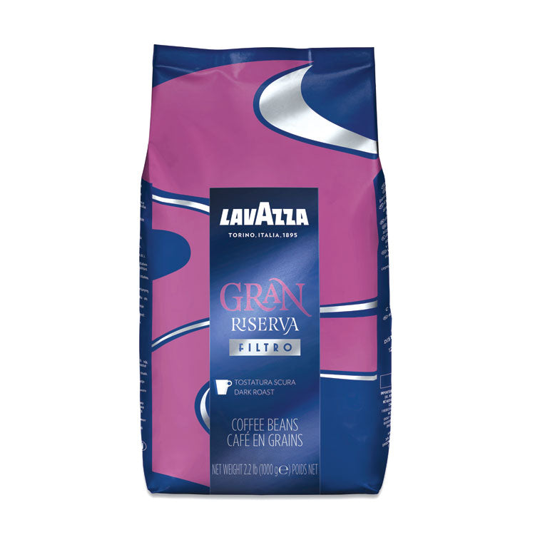 Lavazza - Gran Riserva Whole Bean Coffee, Dark and Bold, 2.2 lb Bag