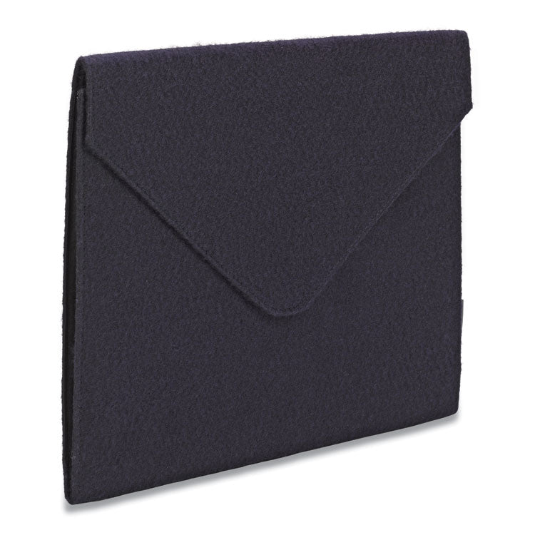 Smead - Soft Touch Cloth Expanding Files, 2" Expansion, 1 Section, Snap Closure, Letter Size, Dark Blue