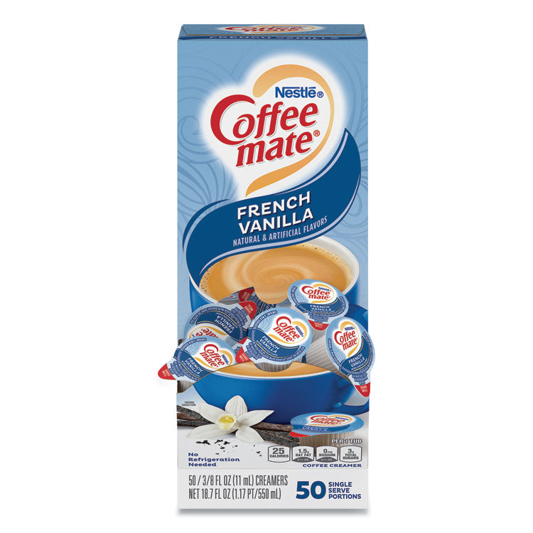 Coffee mate - Liquid Coffee Creamer, French Vanilla, 0.38 oz Mini Cups, 50/Box