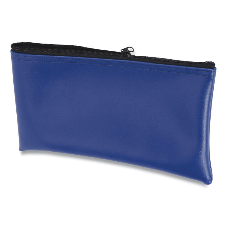 CONTROLTEK - Fabric Deposit Bag, Vinyl, 6 x 11 x 1, Blue