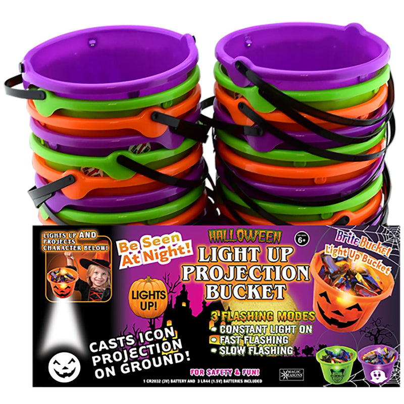 MAGIC SEASONS - Magic Seasons Light Up Projection Bucket 1 pk - Case of 24