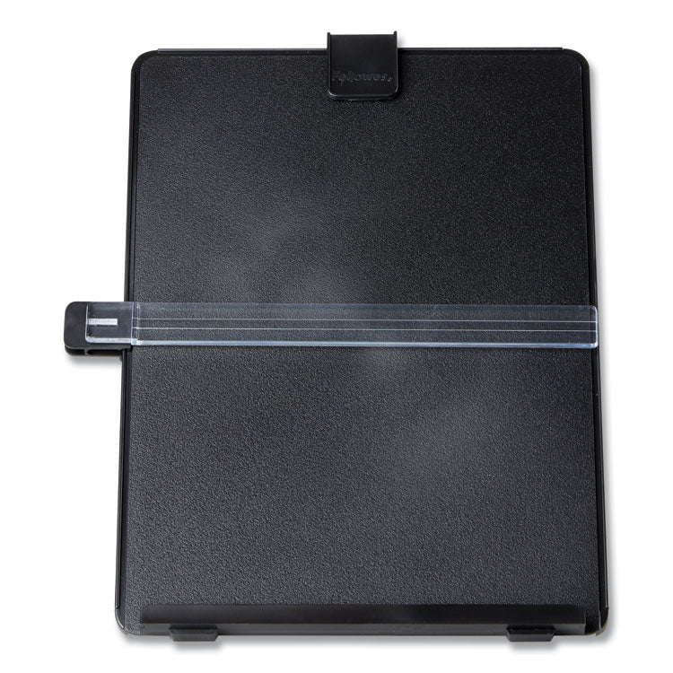 Fellowes - Non-Magnetic Letter-Size Desktop Copyholder, 125 Sheet Capacity, Plastic, Black