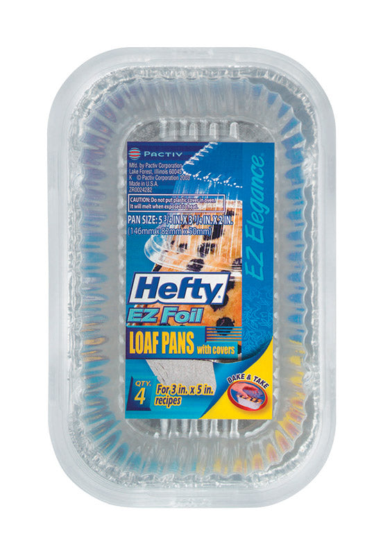 HEFTY - Hefty EZ Foil 3 in. W X 5 in. L Mini Loaf Pan Silver - Case of 9