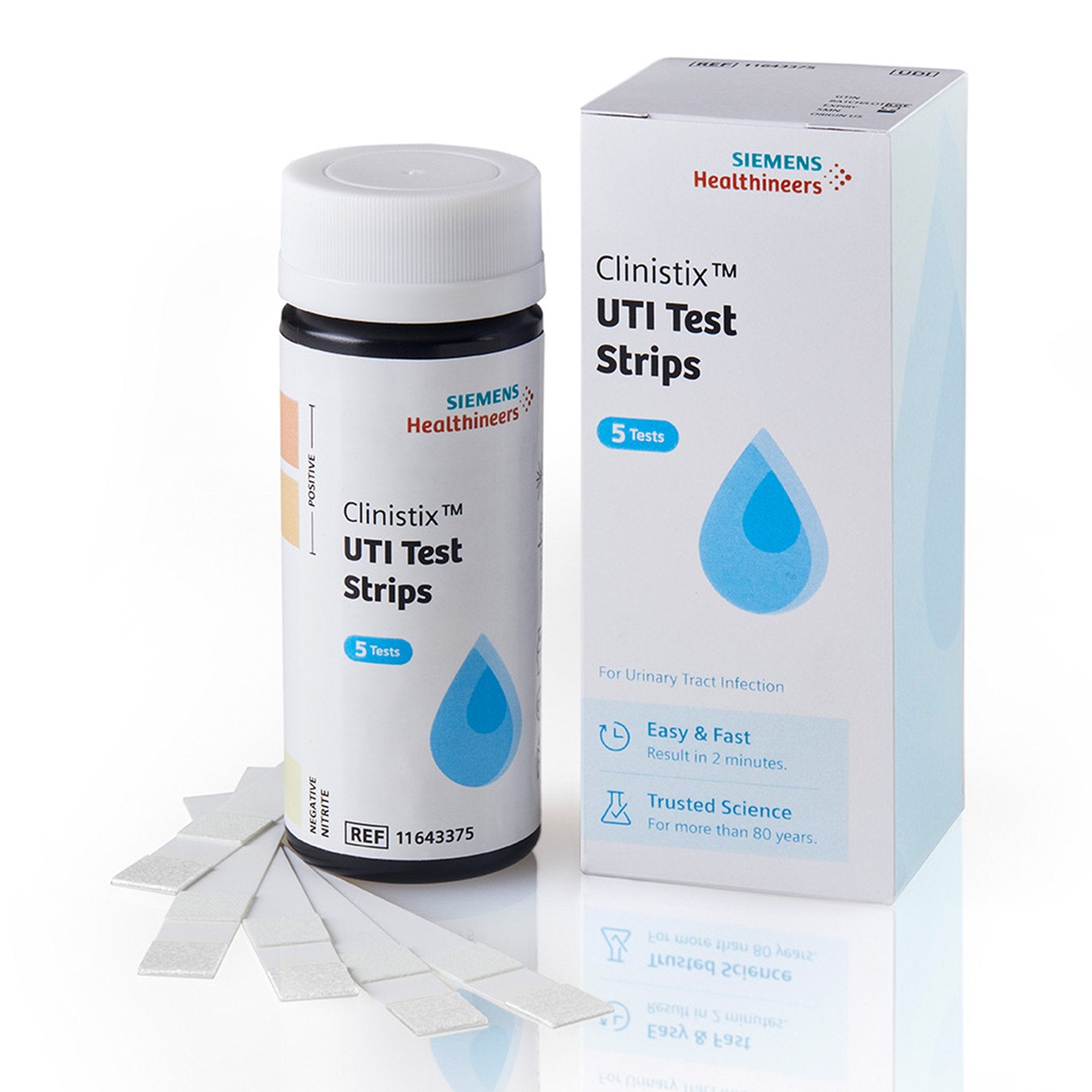 Siemens Healthcare Diag/Bayer Diag - Urinalysis Test Kit Clinistix™ Urinary Tract Infection Detection 5 Tests per Kit CLIA Waived [24/CS]