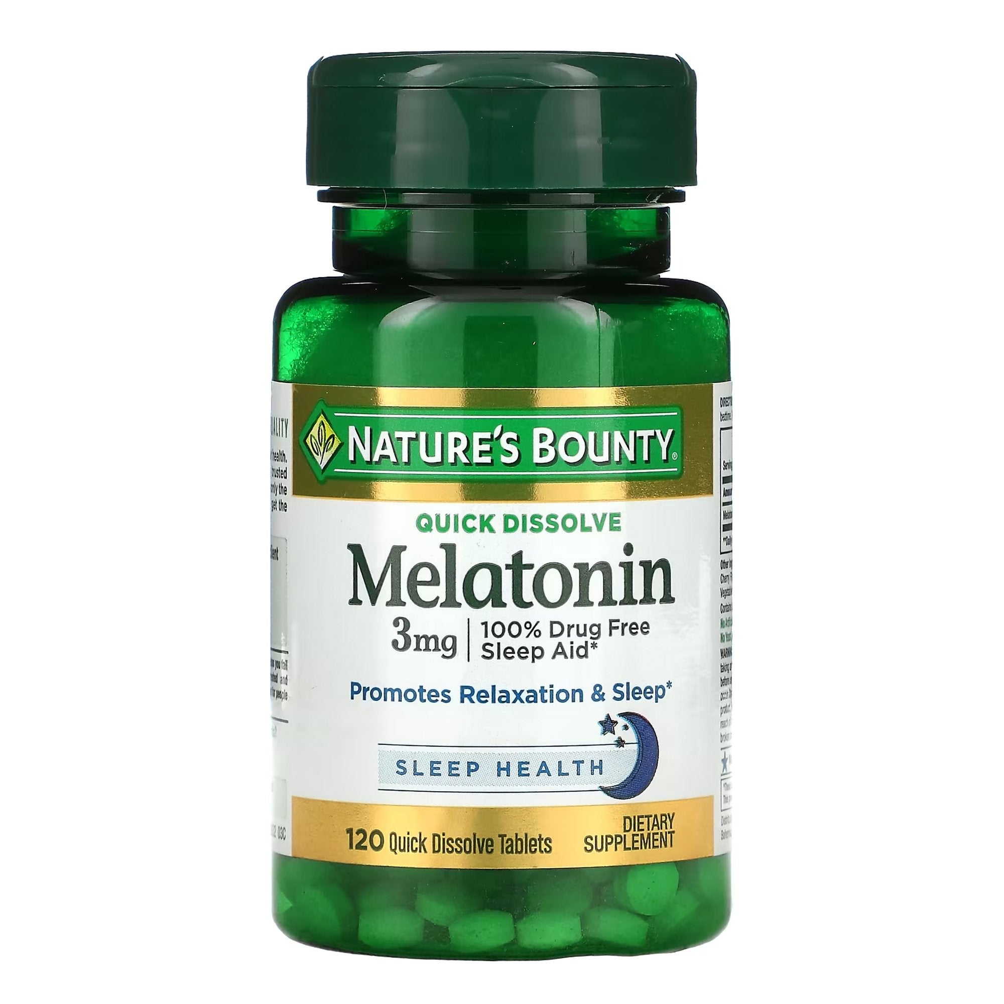 US Nutrition - Sleep Aid Nature's Bounty® 120 per Bottle Tablet 3 mg Strength [1/BT]