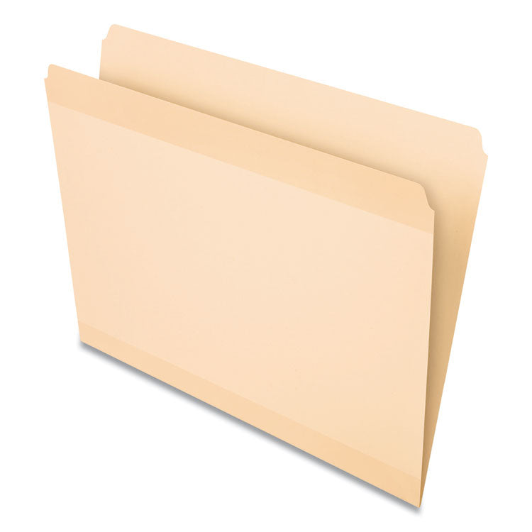 Pendaflex - Poly Reinforced File Folder, Straight Tabs, Letter Size, Manila, 24/Pack