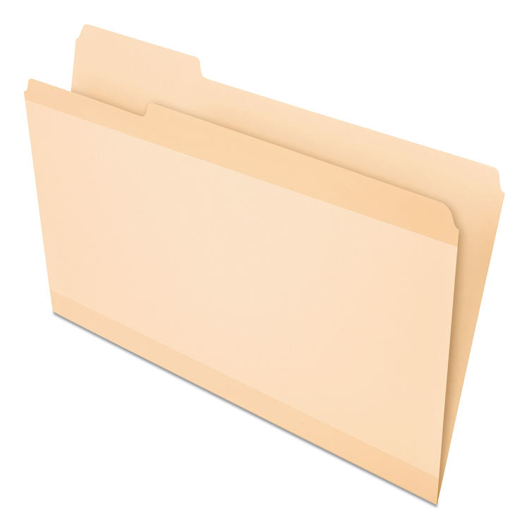 Pendaflex - Manila File Folders, 1/3-Cut Tabs: Left Position, Legal Size, 0.75" Expansion, Manila, 24/Pack