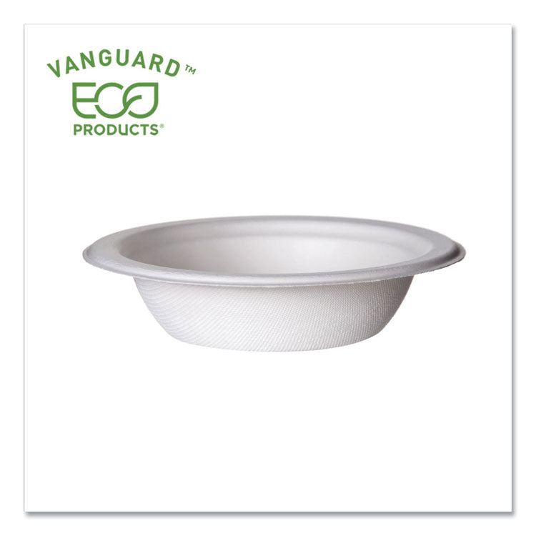 Eco-Products - Vanguard Renewable and Compostable Sugarcane Bowls, 12 oz, White, 1,000/Carton