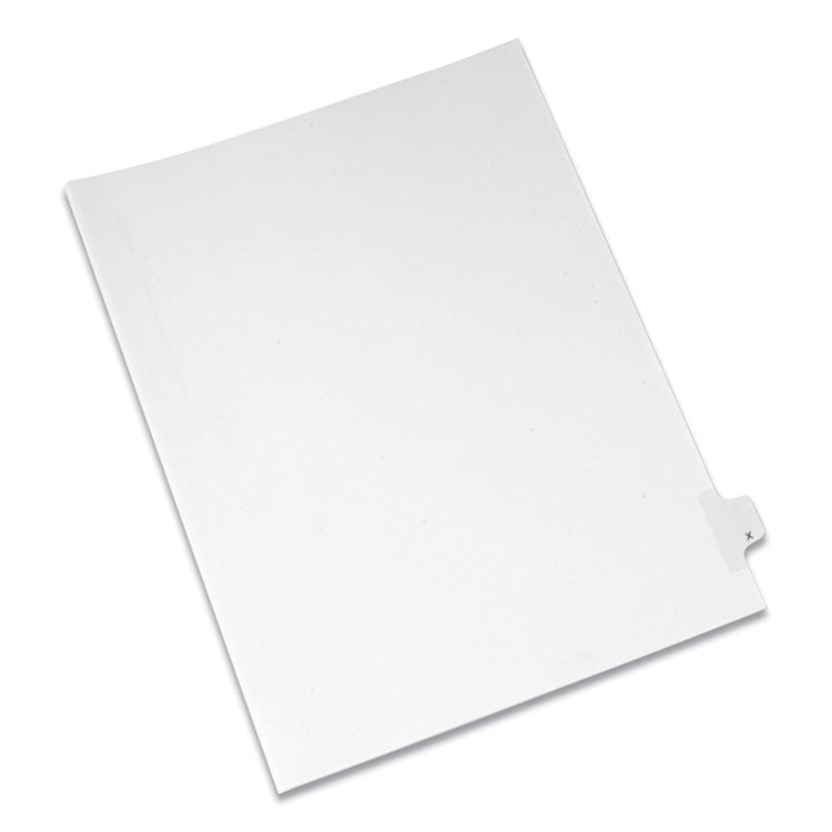 Avery - Preprinted Legal Exhibit Side Tab Index Dividers, Allstate Style, 26-Tab, X, 11 x 8.5, White, 25/Pack