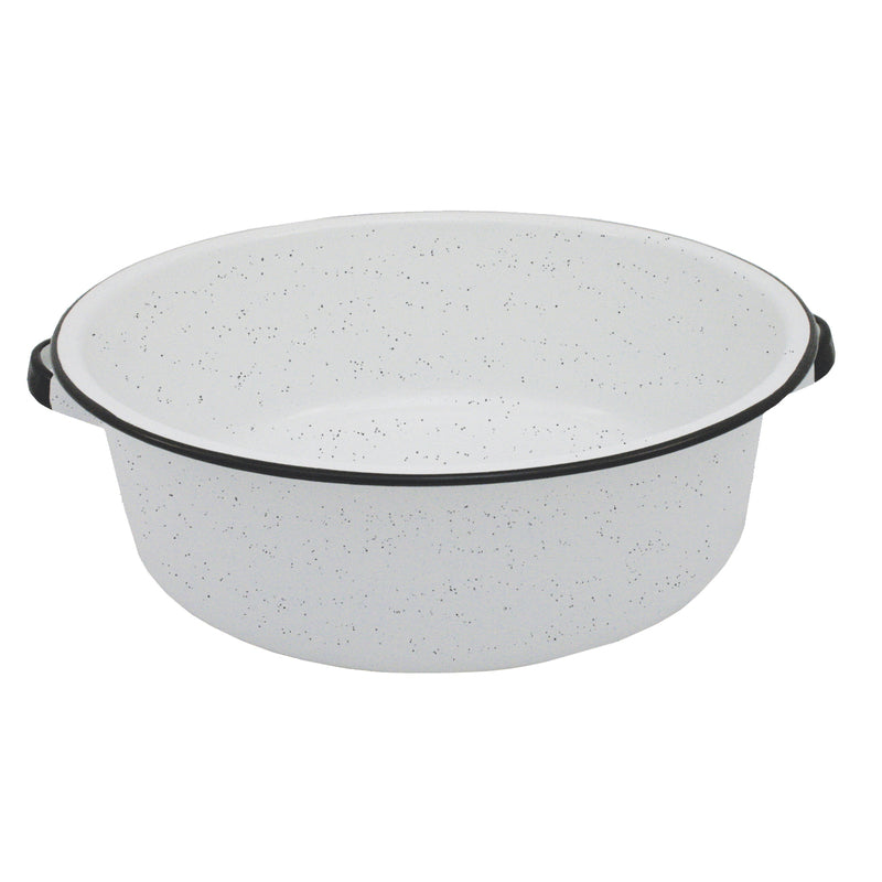 GRANITE WARE - Granite Ware Porcelain Enamel Dish Pan 15 qt Black/White