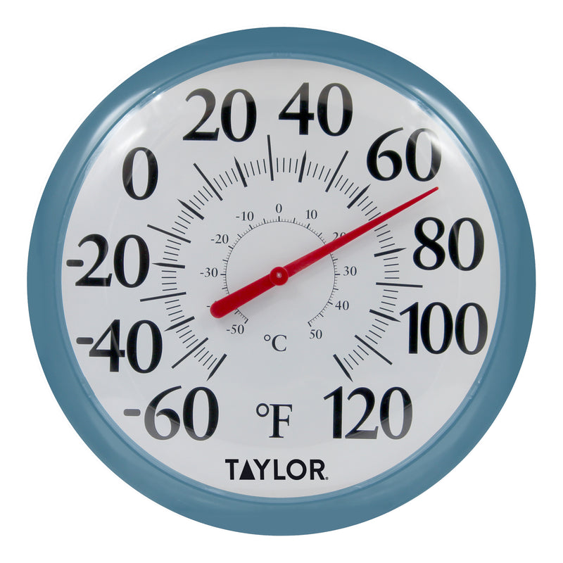 TAYLOR - Taylor Big and Bold Bezel Dial Thermometer Plastic Teal 13.25 in. - Case of 4