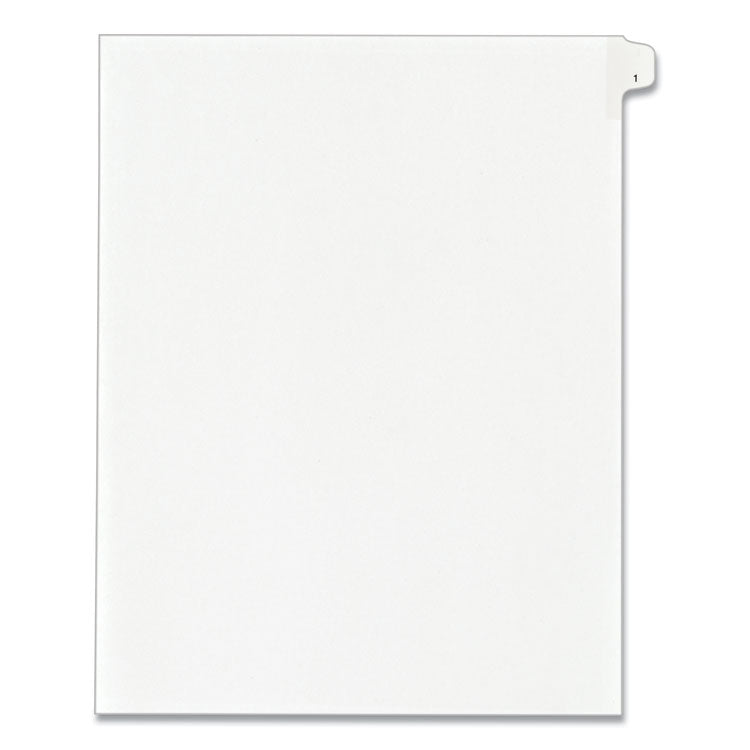 Avery - Preprinted Legal Exhibit Side Tab Index Dividers, Allstate Style, 10-Tab, 1, 11 x 8.5, White, 25/Pack