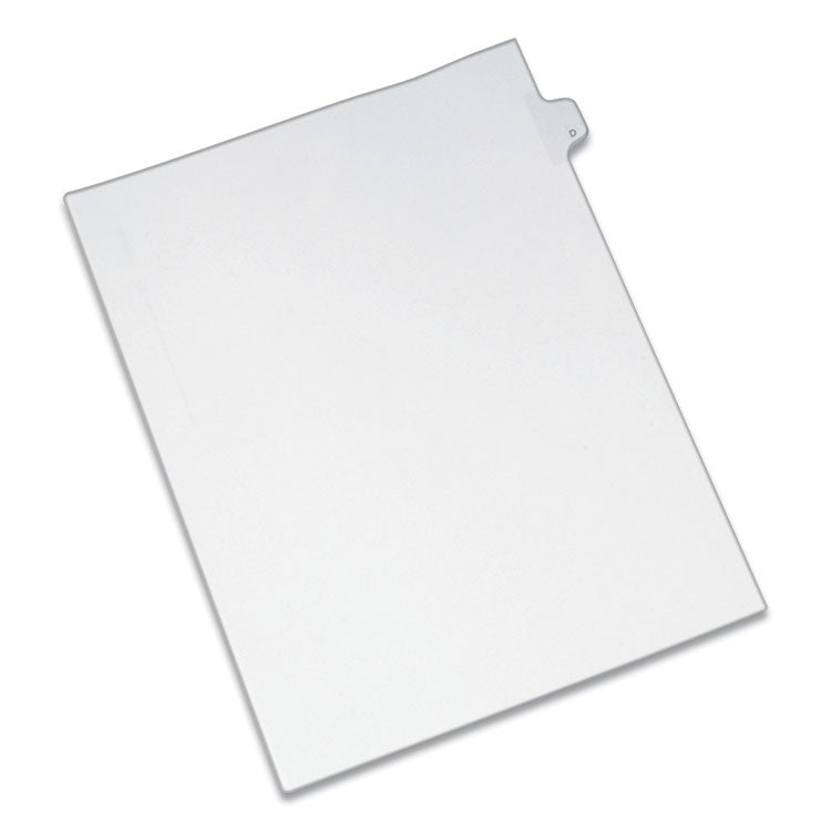 Avery - Preprinted Legal Exhibit Side Tab Index Dividers, Allstate Style, 26-Tab, D, 11 x 8.5, White, 25/Pack