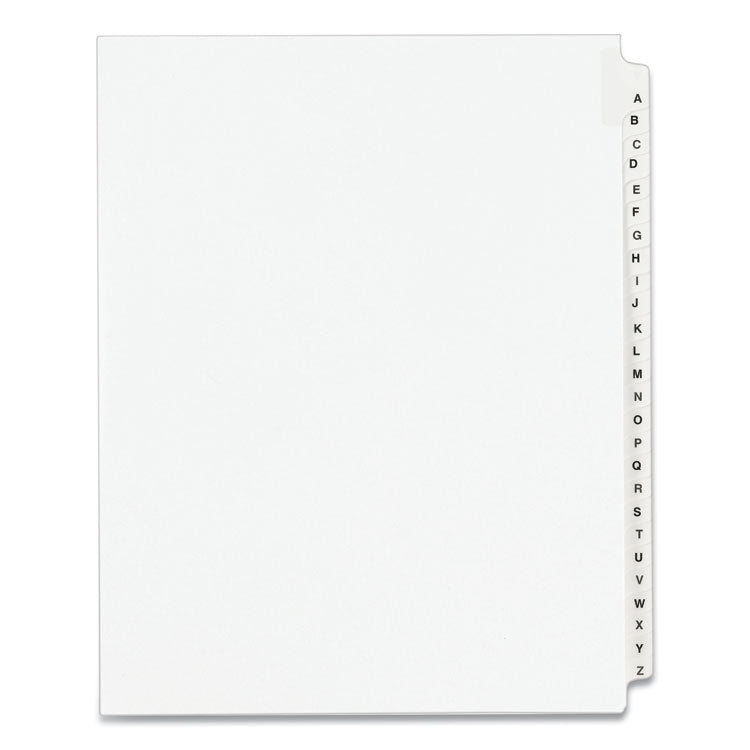 Avery - Preprinted Legal Exhibit Side Tab Index Dividers, Avery Style, 26-Tab, A to Z, 11 x 8.5, White, 1 Set, (1400)