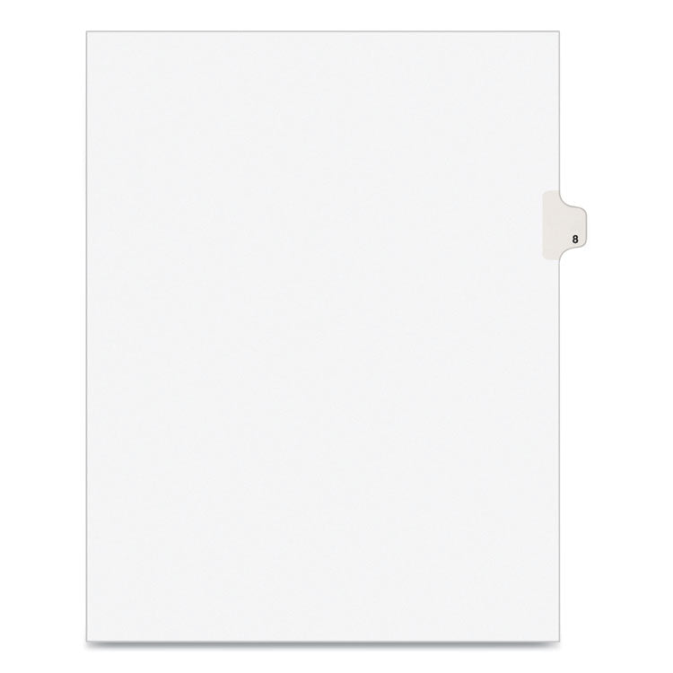 Avery - Preprinted Legal Exhibit Side Tab Index Dividers, Avery Style, 10-Tab, 8, 11 x 8.5, White, 25/Pack