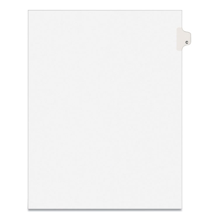 Avery - Preprinted Legal Exhibit Side Tab Index Dividers, Avery Style, 26-Tab, C, 11 x 8.5, White, 25/Pack, (1403)