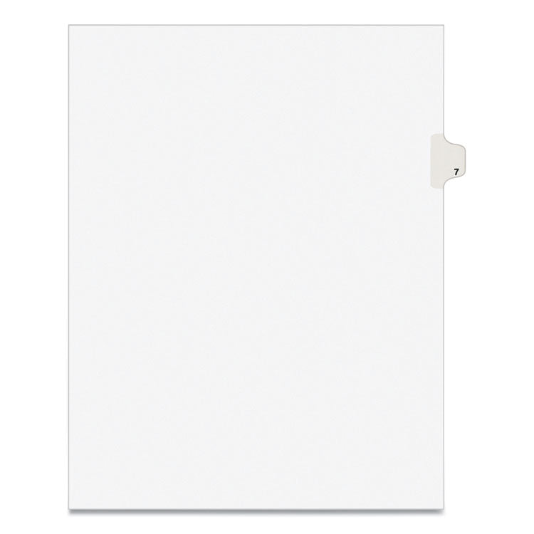 Avery - Preprinted Legal Exhibit Side Tab Index Dividers, Avery Style, 10-Tab, 7, 11 x 8.5, White, 25/Pack