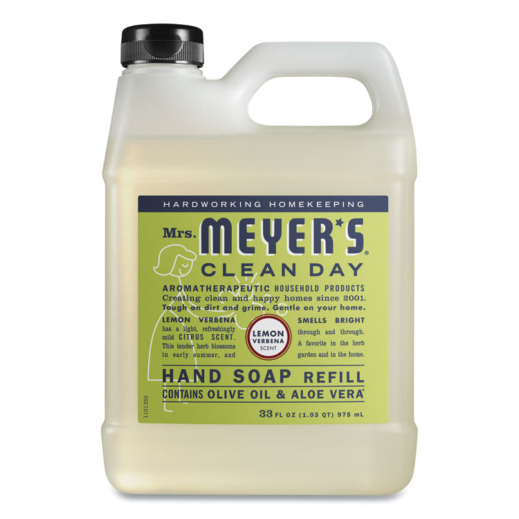 Mrs. Meyer's - Clean Day Liquid Hand Soap, Lemon, 33 oz, 6/Carton
