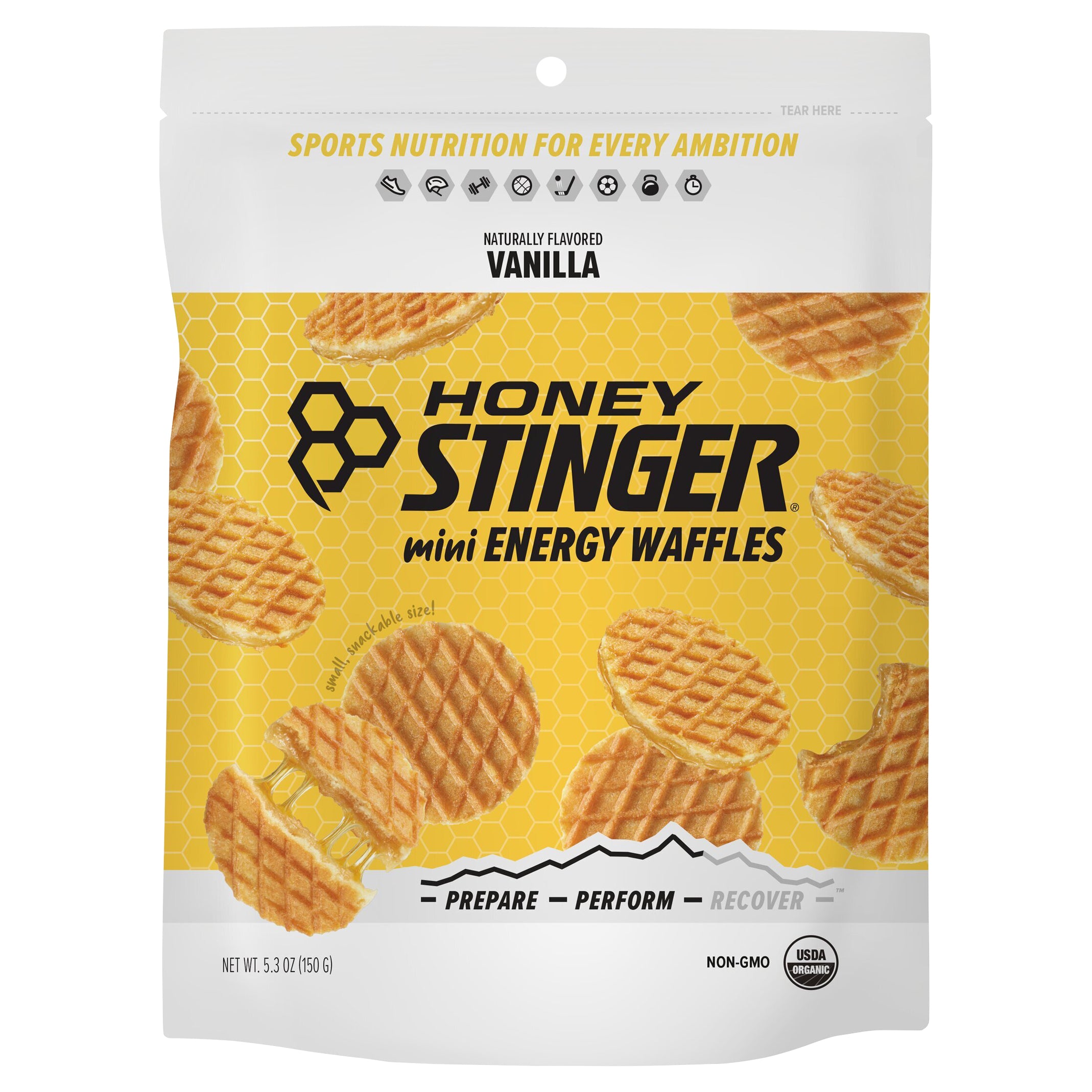 Vanilla Mini Energy Waffles - Case of 5