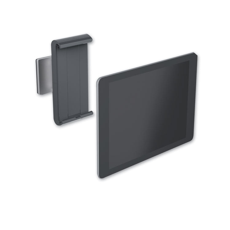 Durable - Wall-Mounted Tablet Holder, Silver/Charcoal Gray