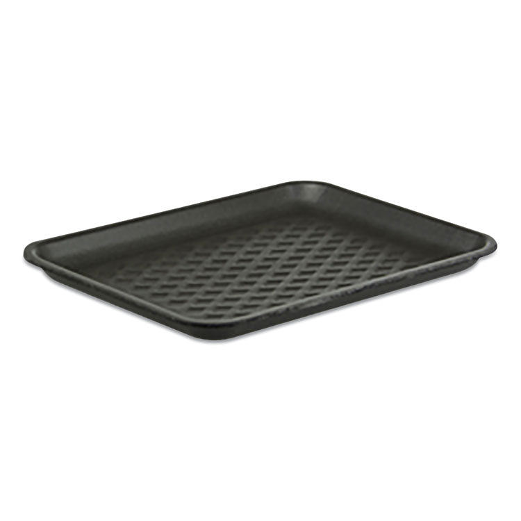 Pactiv Evergreen - Supermarket Tray, #27S, 15 x 5.5 x 0.93, Black, Foam, 250/Carton