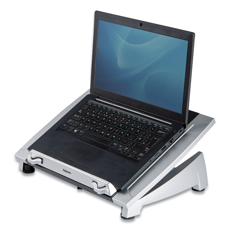 Fellowes - Office Suites Laptop Riser Plus, 15.06" x 10.5" x 6.5", Black/Silver, Supports 10 lbs