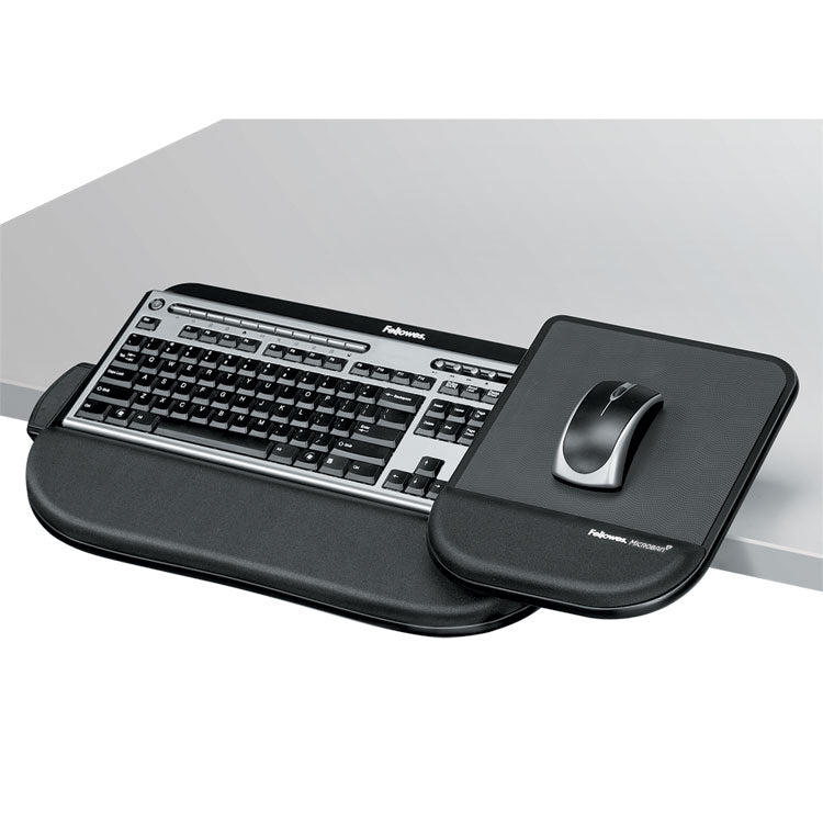 Fellowes - Tilt 'n Slide Keyboard Manager with Comfort Glide, 19.5w x 11.5d, Black