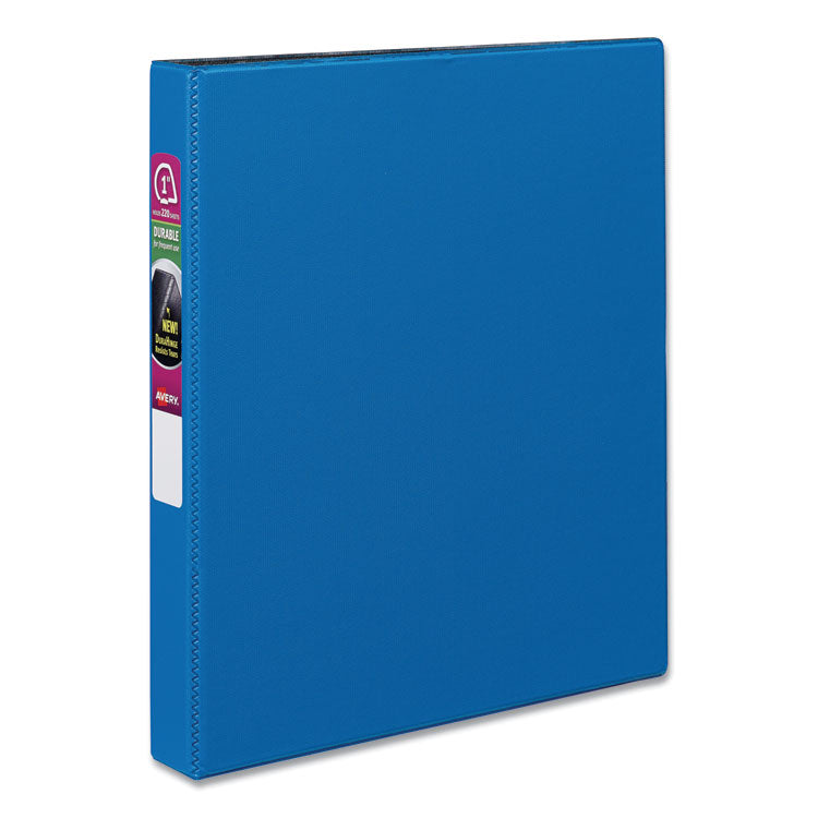 Avery - Durable Non-View Binder with DuraHinge and Slant Rings, 3 Rings, 1" Capacity, 11 x 8.5, Blue