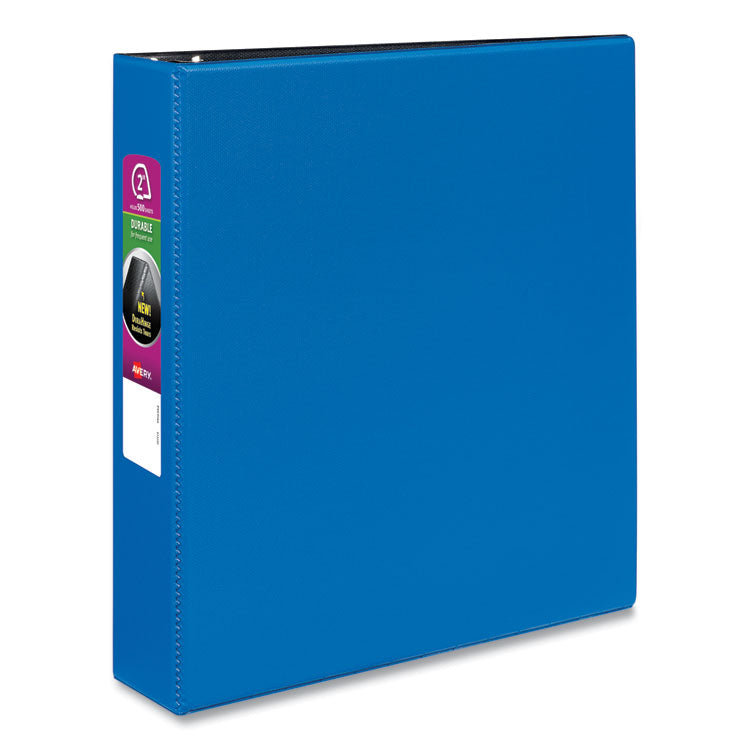 Avery - Durable Non-View Binder with DuraHinge and Slant Rings, 3 Rings, 2" Capacity, 11 x 8.5, Blue